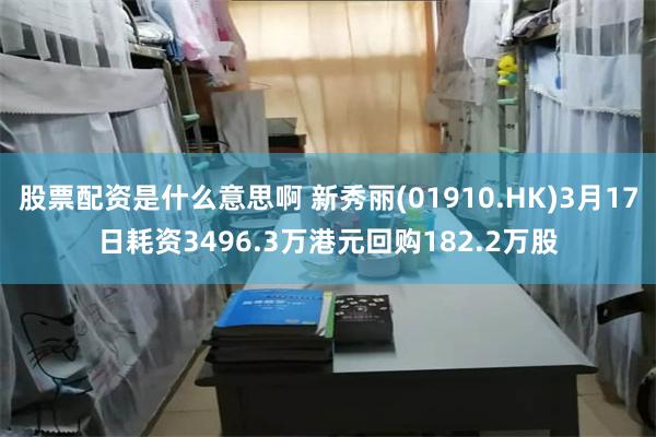 股票配资是什么意思啊 新秀丽(01910.HK)3月17日耗资3496.3万港元回购182.2万股
