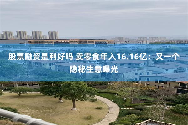 股票融资是利好吗 卖零食年入16.16亿：又一个隐秘生意曝光