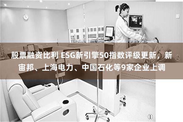 股票融资比利 ESG新引擎50指数评级更新，新宙邦、上海电力、中国石化等9家企业上调