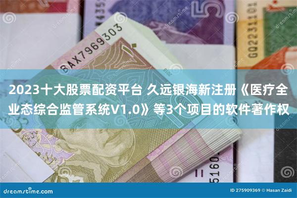 2023十大股票配资平台 久远银海新注册《医疗全业态综合监管系统V1.0》等3个项目的软件著作权