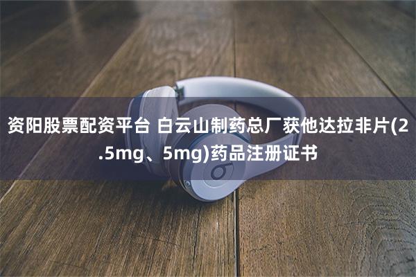 资阳股票配资平台 白云山制药总厂获他达拉非片(2.5mg、5mg)药品注册证书