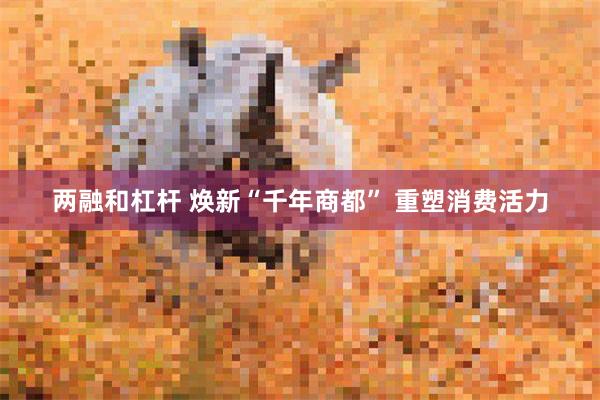 两融和杠杆 焕新“千年商都” 重塑消费活力
