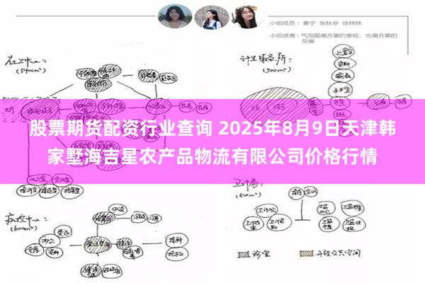 股票期货配资行业查询 2025年8月9日天津韩家墅海吉星农产品物流有限公司价格行情
