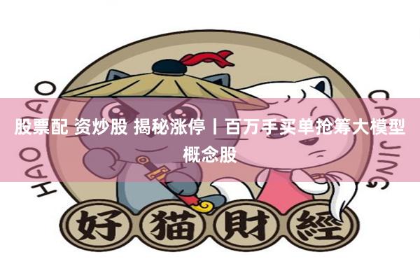 股票配 资炒股 揭秘涨停丨百万手买单抢筹大模型概念股
