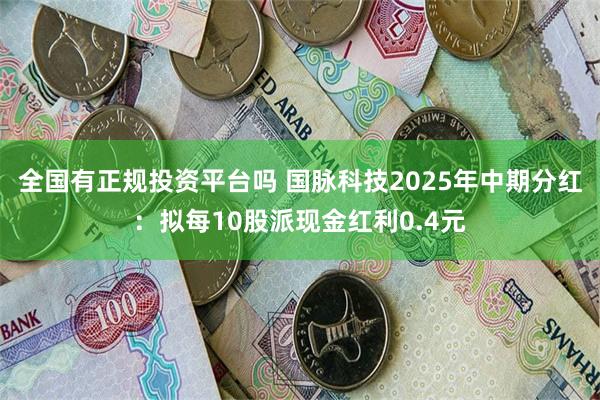 全国有正规投资平台吗 国脉科技2025年中期分红：拟每10股派现金红利0.4元
