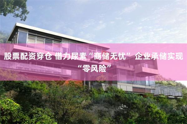 股票配资穿仓 借力尿素“商储无忧” 企业承储实现“零风险”